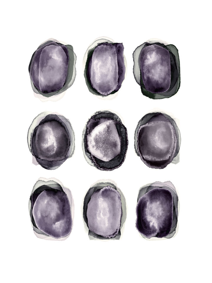 ORGANIC ORDER 4, MINIMALIST WATERCOLOR ABSTRACT PAINTING