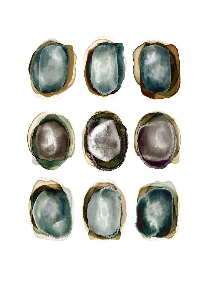 ORGANIC ORDER 5, MINIMALIST WATERCOLOR ABSTRACT PAINTING