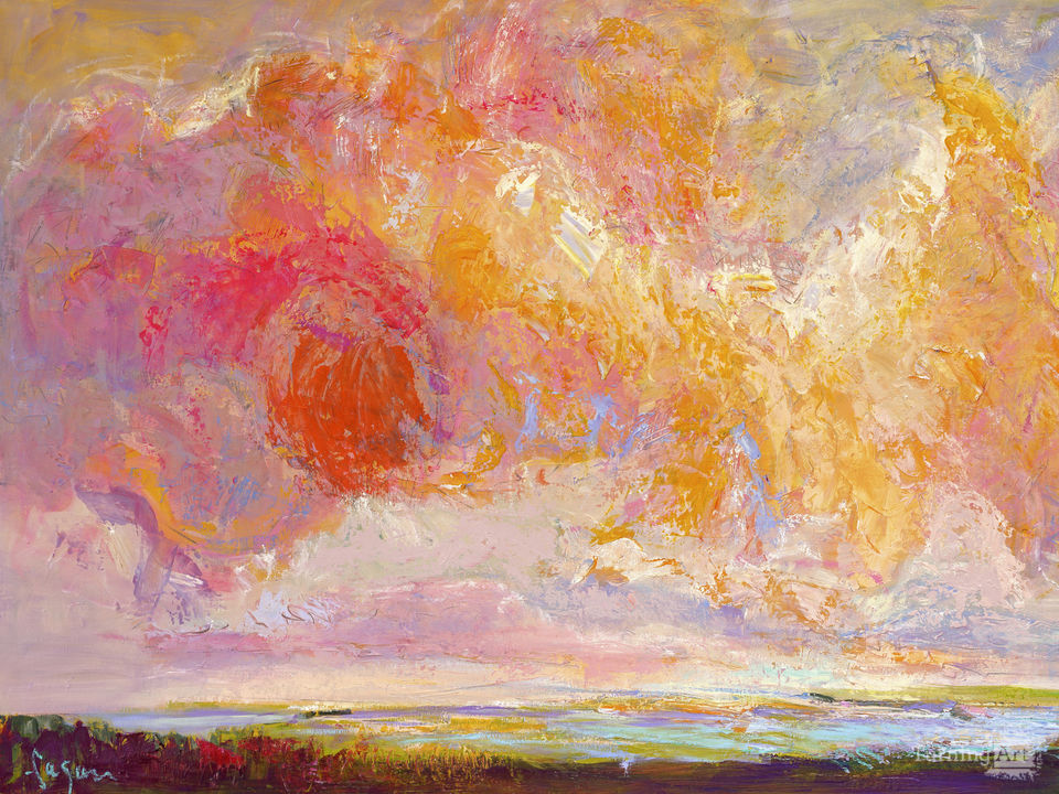 Cloudscape With a Happy Heart