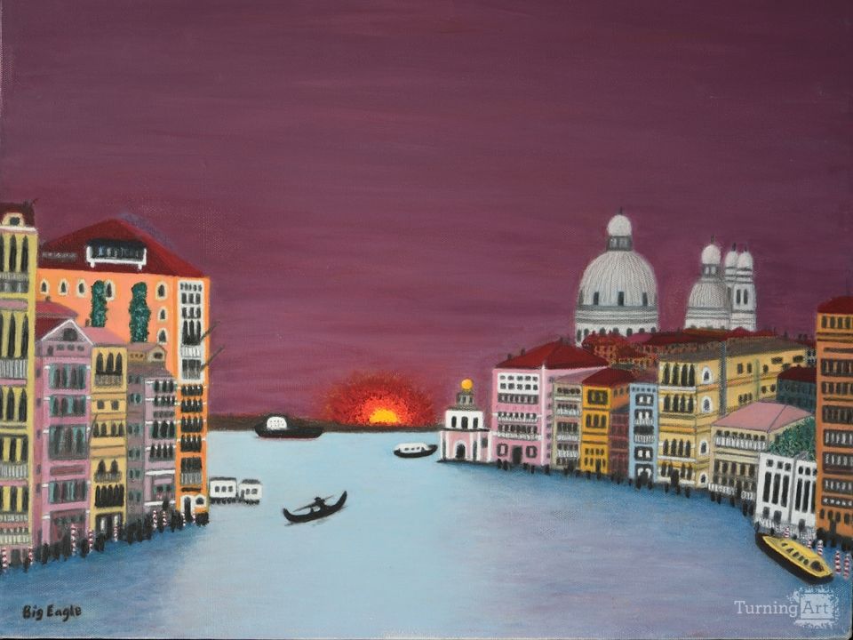 Dawn on the Grand Canal, Venice