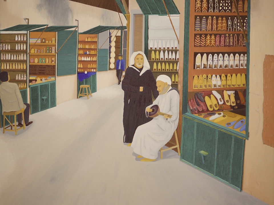 Blind Musicians in the Marketplace, Morocco