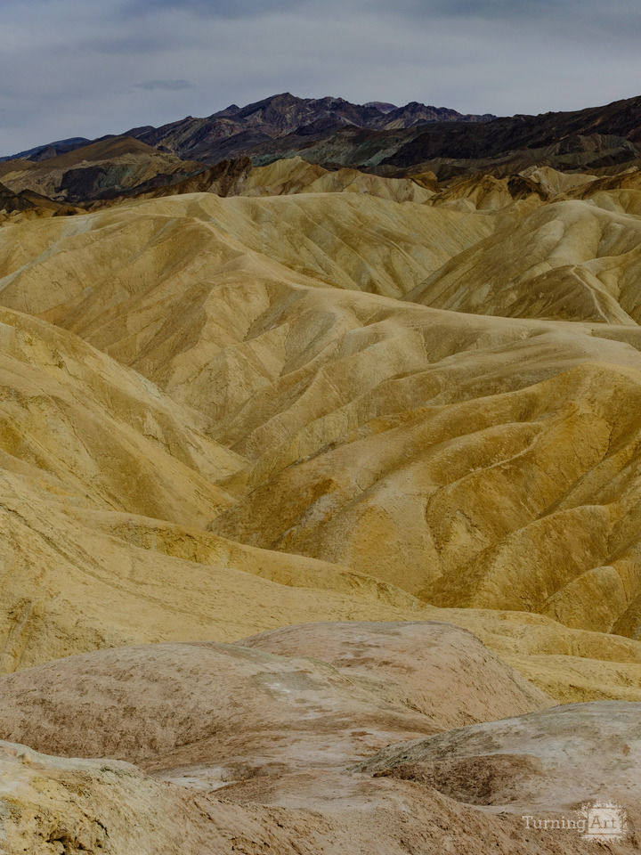 Color, Hills and Gullies in Death Valley CA