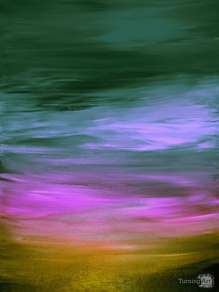 THE MERGER 10 ABSTRACT COLORFUL RAINBOW PAINTING