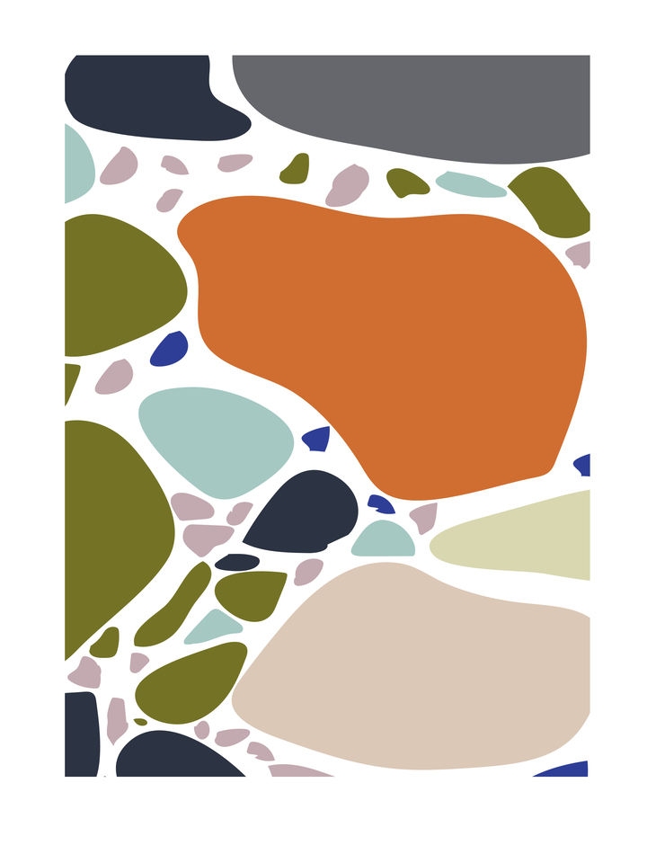 Abstract Pebbles Nature Art 151