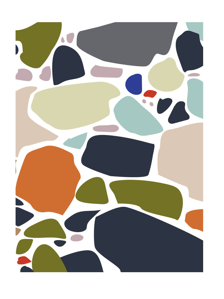 Abstract Pebbles Nature Art 152