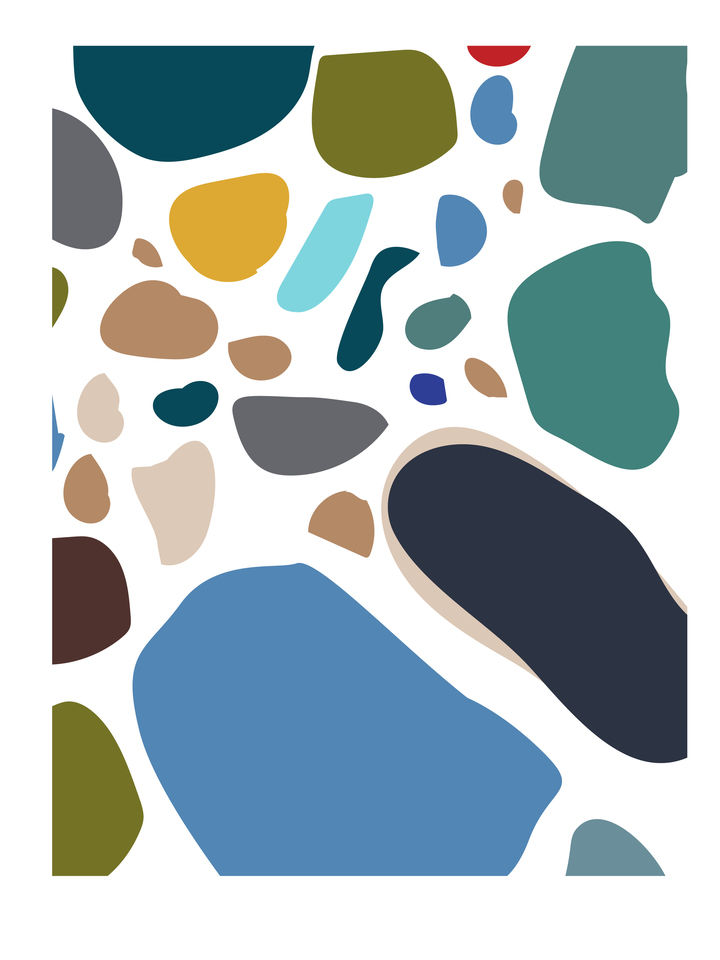 Abstract Pebbles Nature Art 153