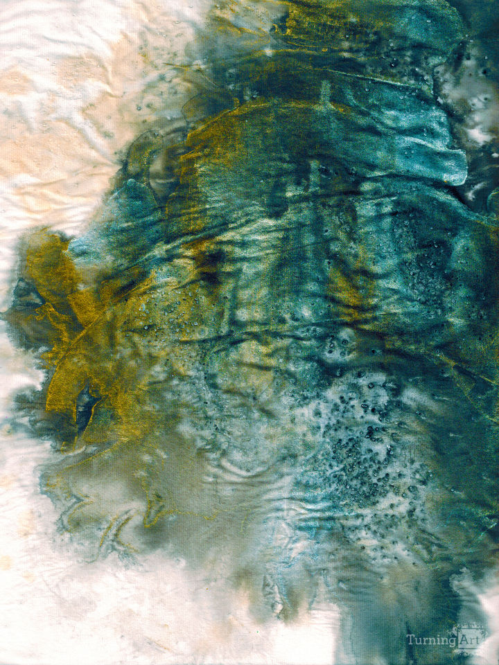 COLOR IN THE SHADOWS 1 TEXTURED ABSTRACT PAINTING