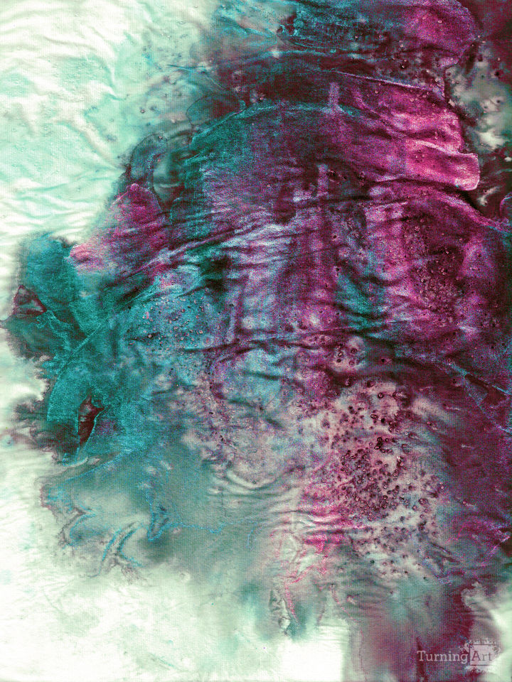 COLOR IN THE SHADOWS 9 TEXTURED ABSTRACT PAINTING