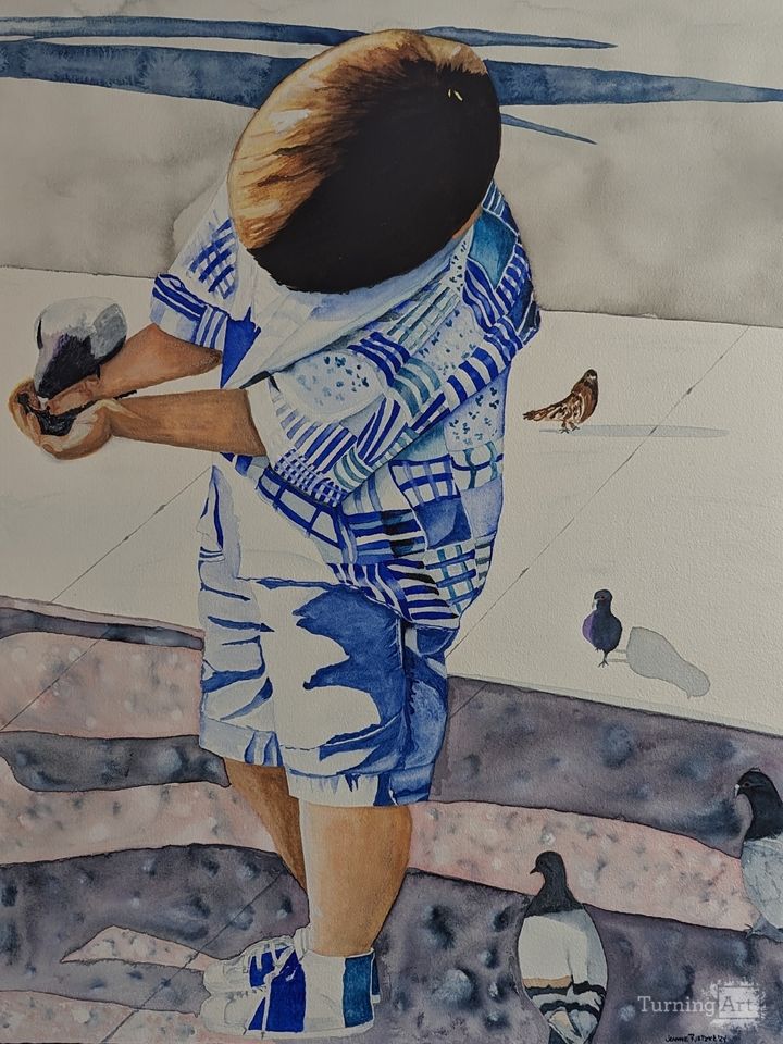 Feeding The Birds, Barcelona