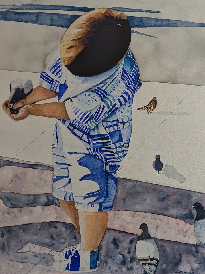 Feeding The Birds, Barcelona