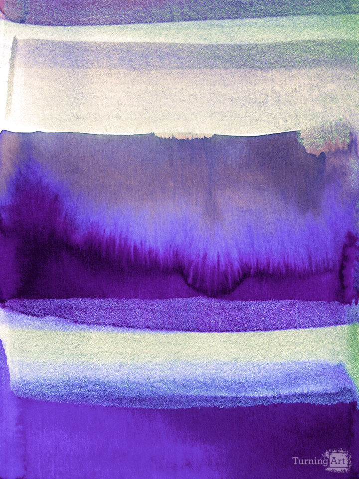 FREE SPIRIT 1 PURPLE WATERCOLOR ABSTRACT (DIPTYCH)