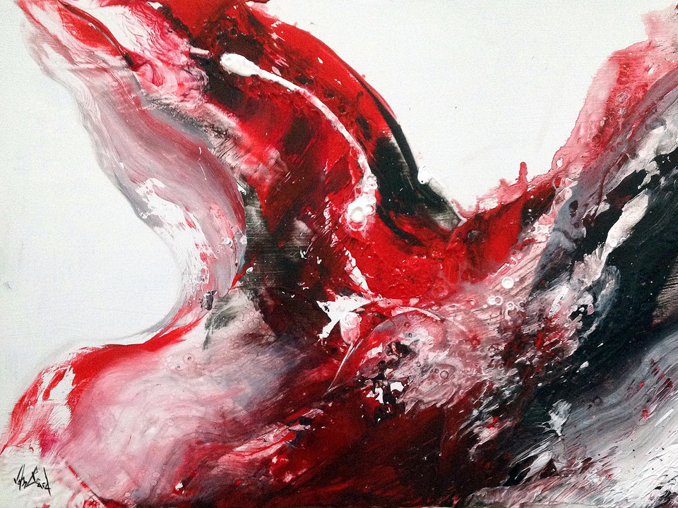 Black and Red Abstract