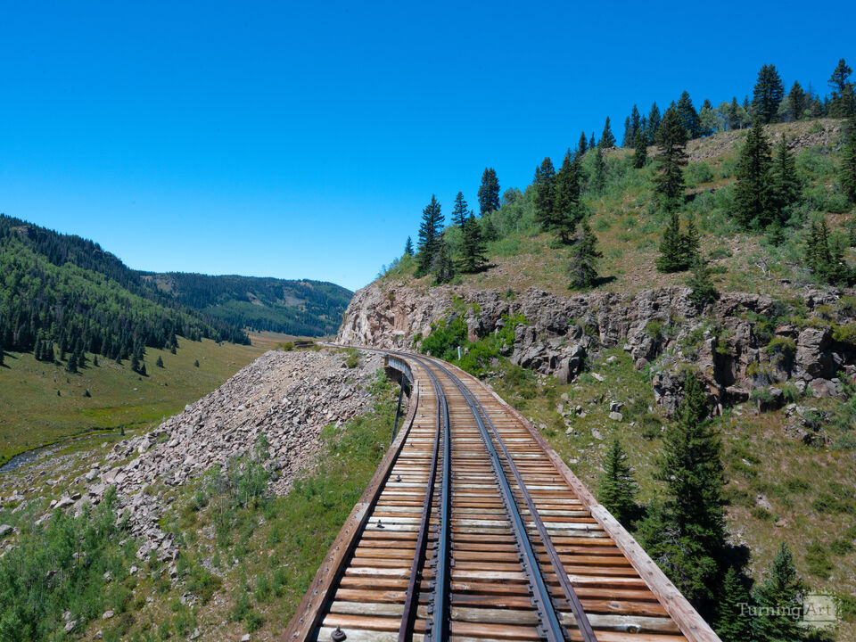Wooden Trestle for Narrow Gauge Looking Backward