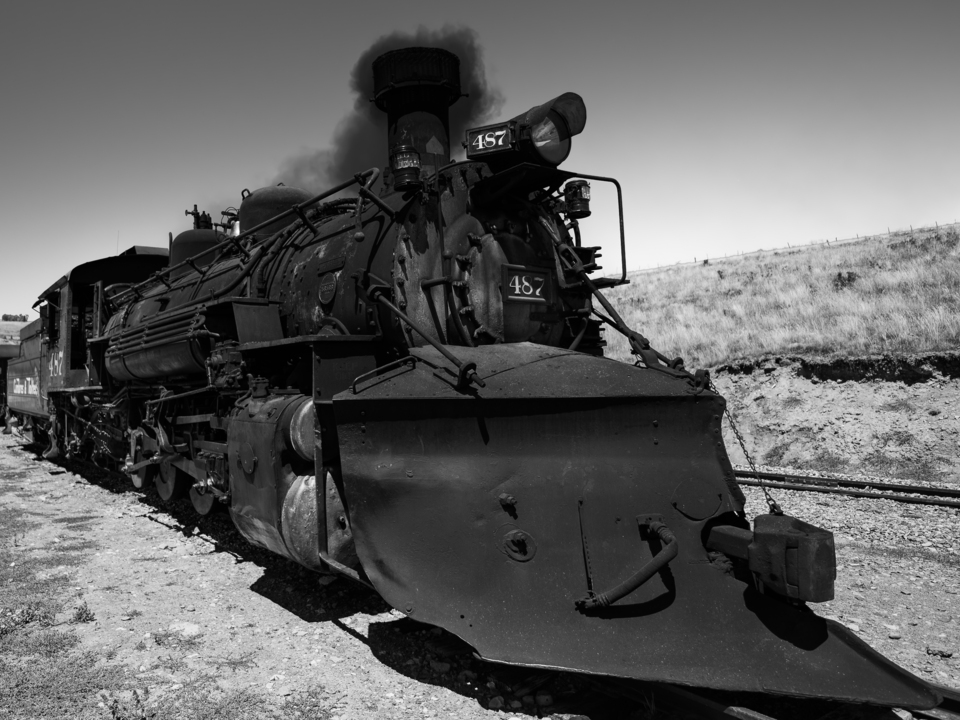 Old 487 Engine At Osier BW