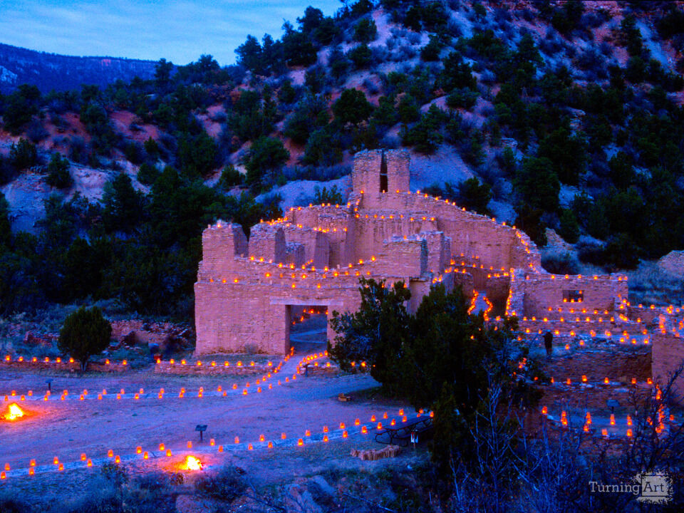 Jemez Historic Site Farolitos