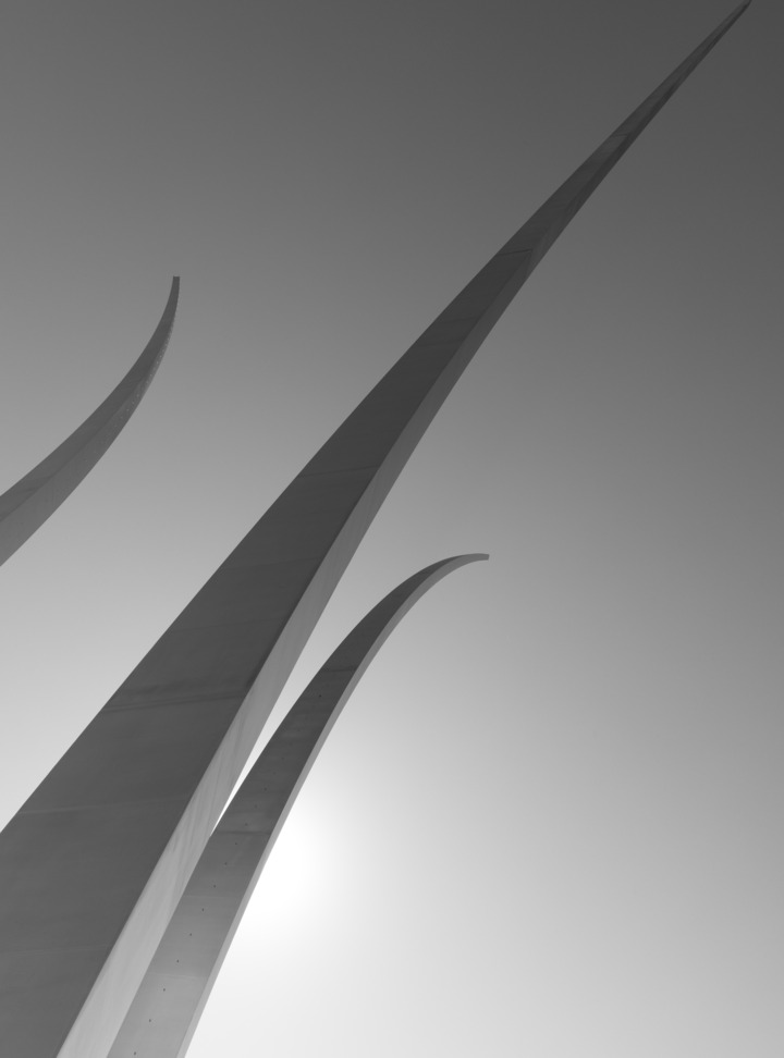 Air Force Memorial in Black & White