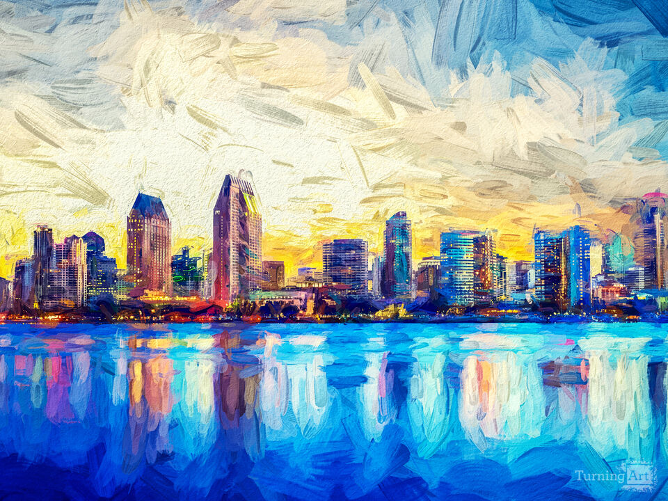 Colorful Explosion - San Diego Skyline