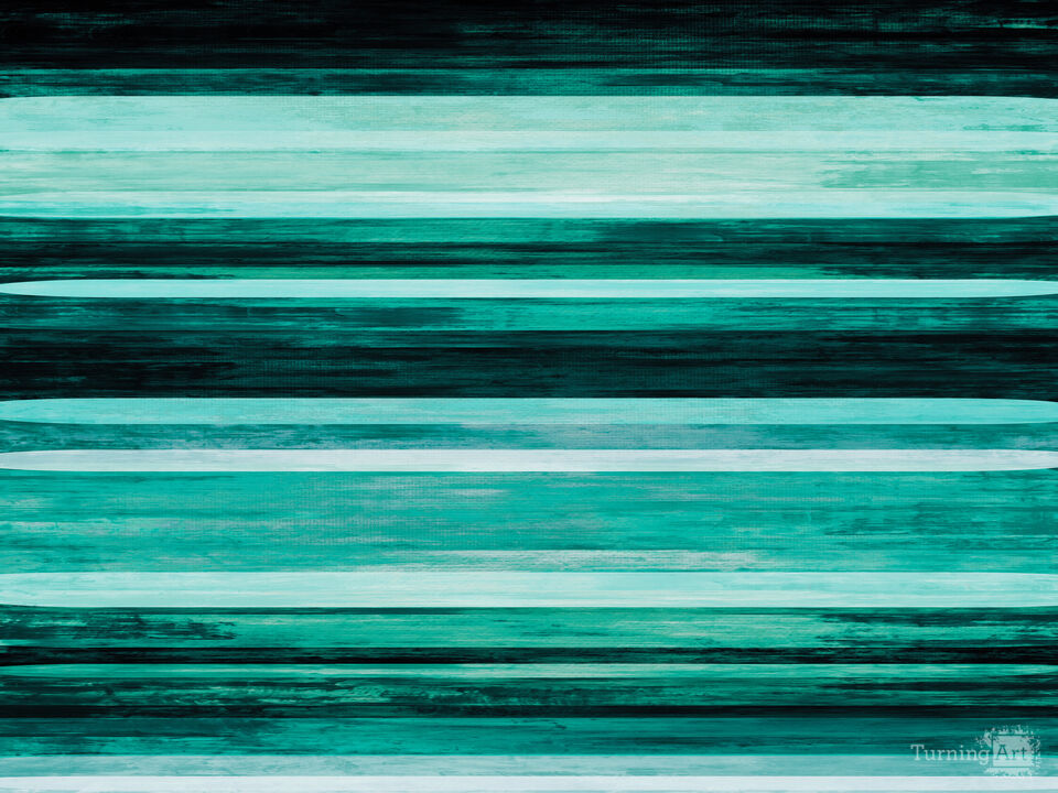 LINEAR INTENSITY 3 TEAL GREEN - ABSTRACT COLORFUL STRIPES PAINTING