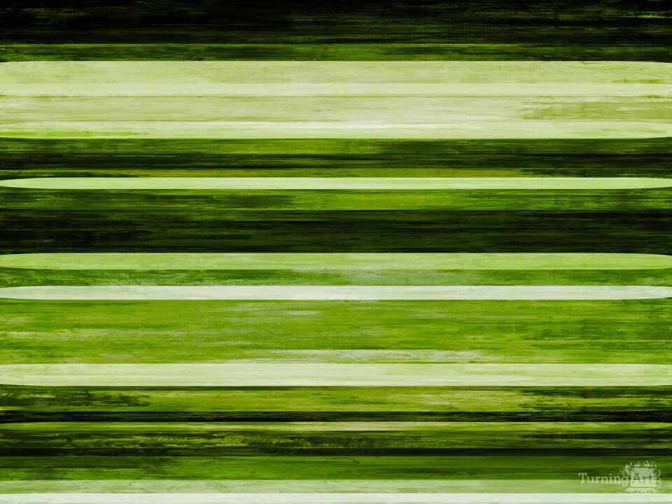 LINEAR INTENSITY 5 JUNGLE GREEN - ABSTRACT COLORFUL STRIPES PAINTING