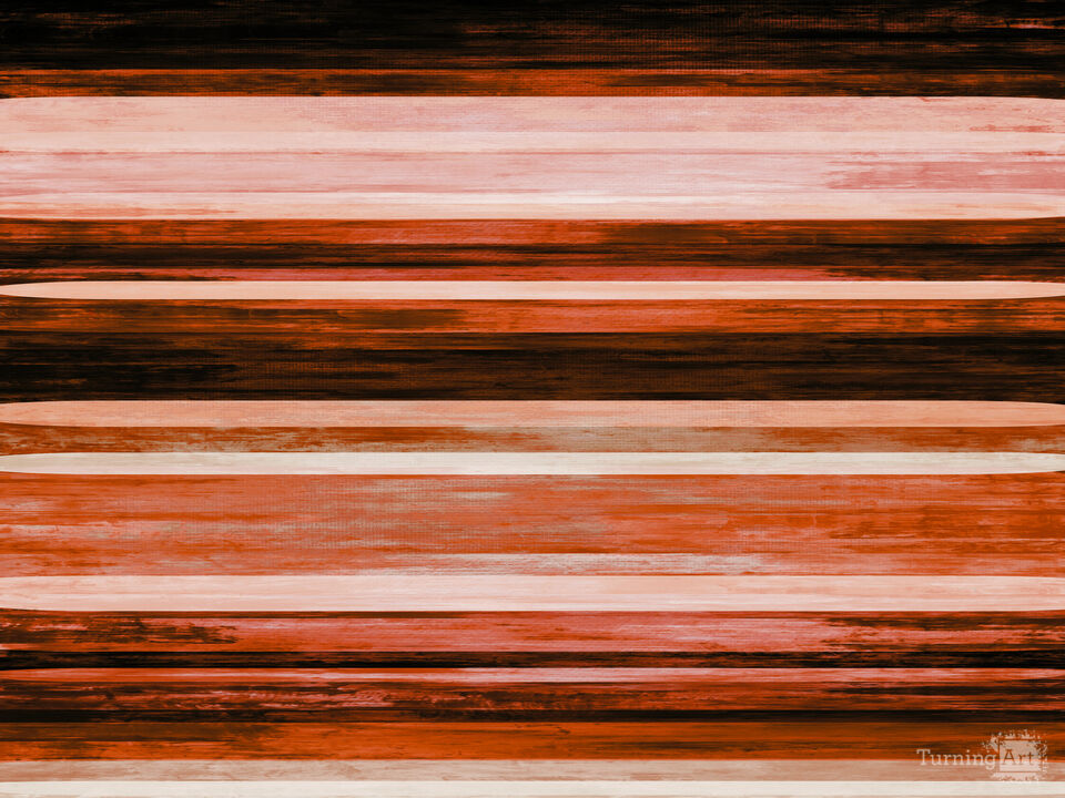LINEAR INTENSITY 8 RED RUST - ABSTRACT COLORFUL STRIPES PAINTING