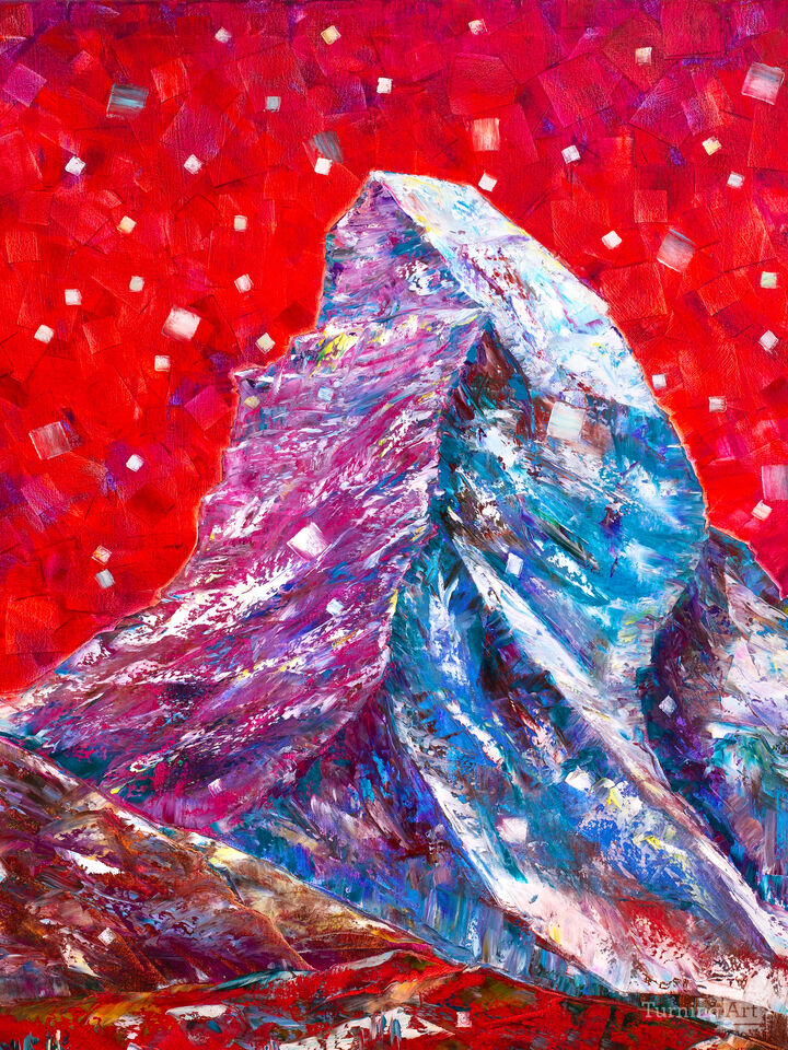 Matterhorn Under The Red Sky 