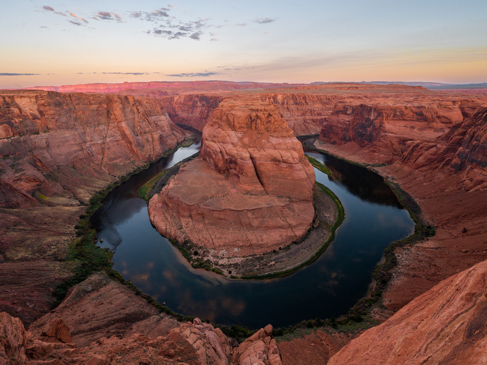 Sunrise at Horseshoe Bend