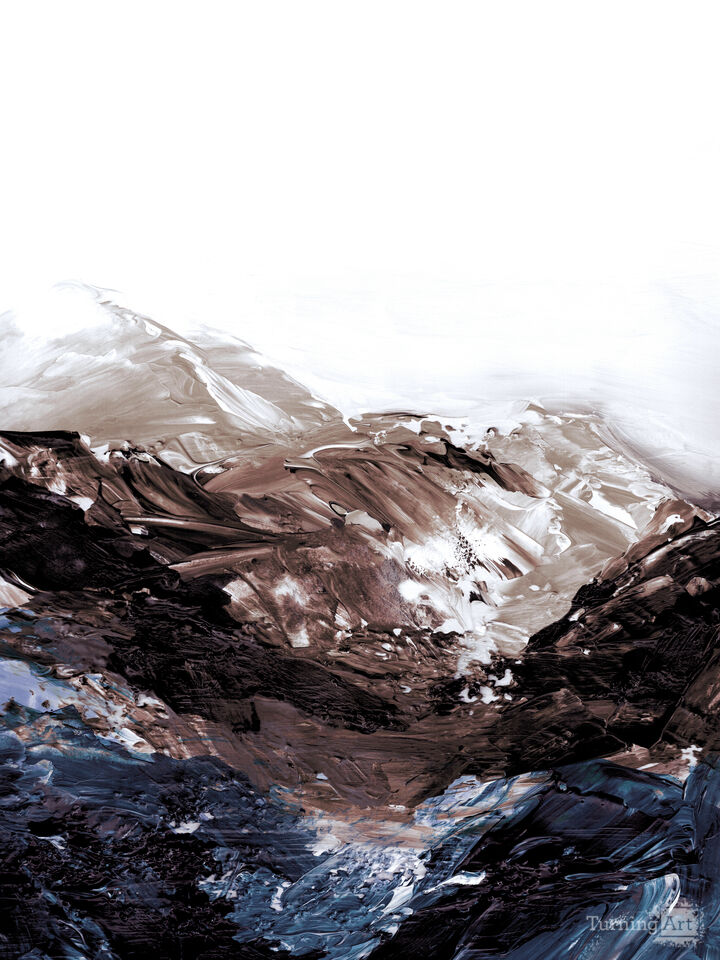 LAND MEETS SEA 8 ABSTRACT MOUNTAINS WAVES LANDSCAPE