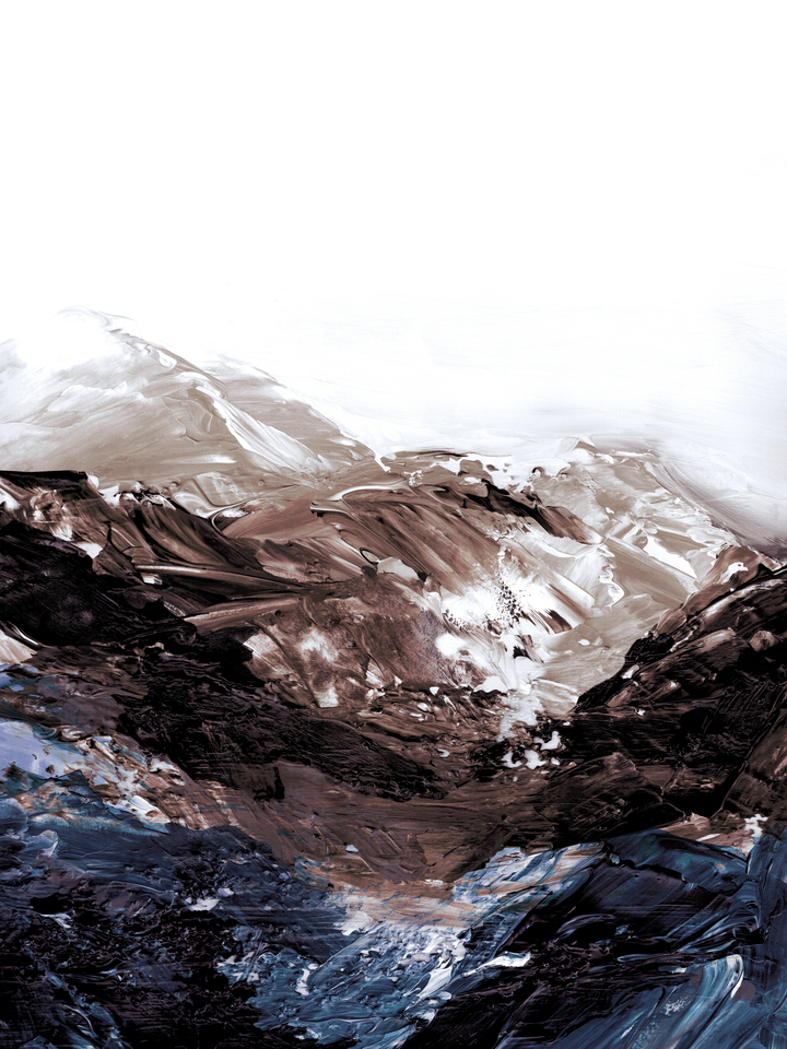 LAND MEETS SEA 8 ABSTRACT MOUNTAINS WAVES LANDSCAPE
