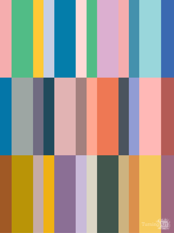 Color Block Modern Pastel and Bold Stripes