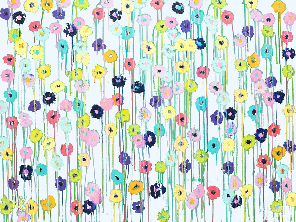 Blooms Need Bees-White