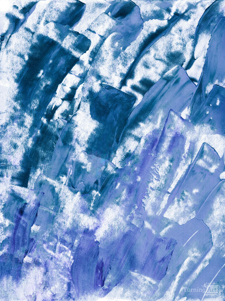 COLOR FLOW 4 ABSTRACT BRUSHSTROKES PAINTING