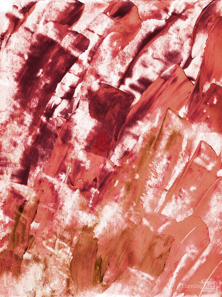 COLOR FLOW 5 ABSTRACT BRUSHSTROKES PAINTING