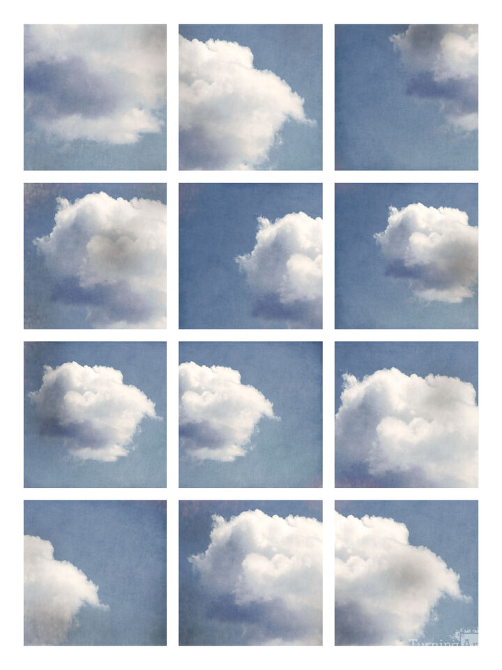 Window Clouds Blue No.1