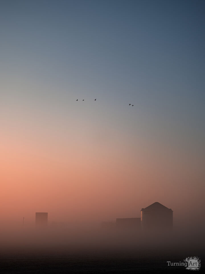 Sunrise Over the Farm