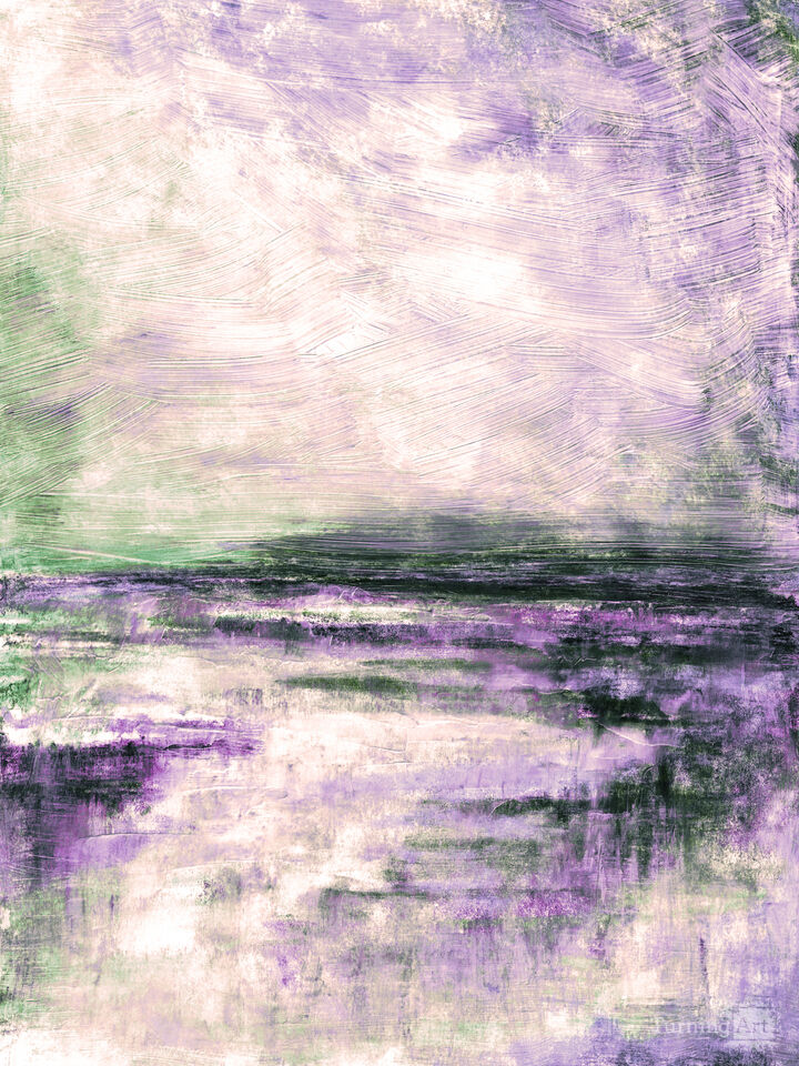 HALCYON 9 BRUSHTROKES ABSTRACT COASTAL LANDSCAPE