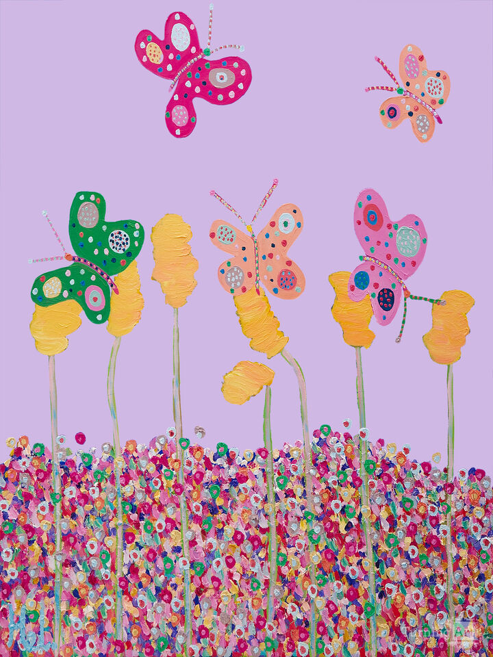 Butterflies Galore-Purple