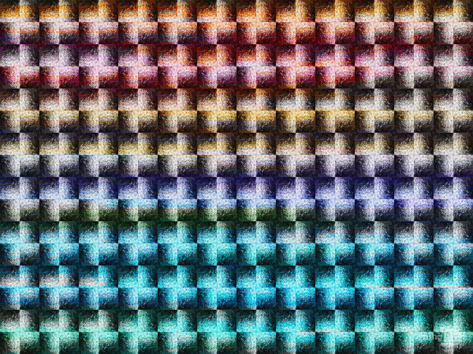 RAINBOW PINWHEELS - COLORFUL SHAPES PATTERN