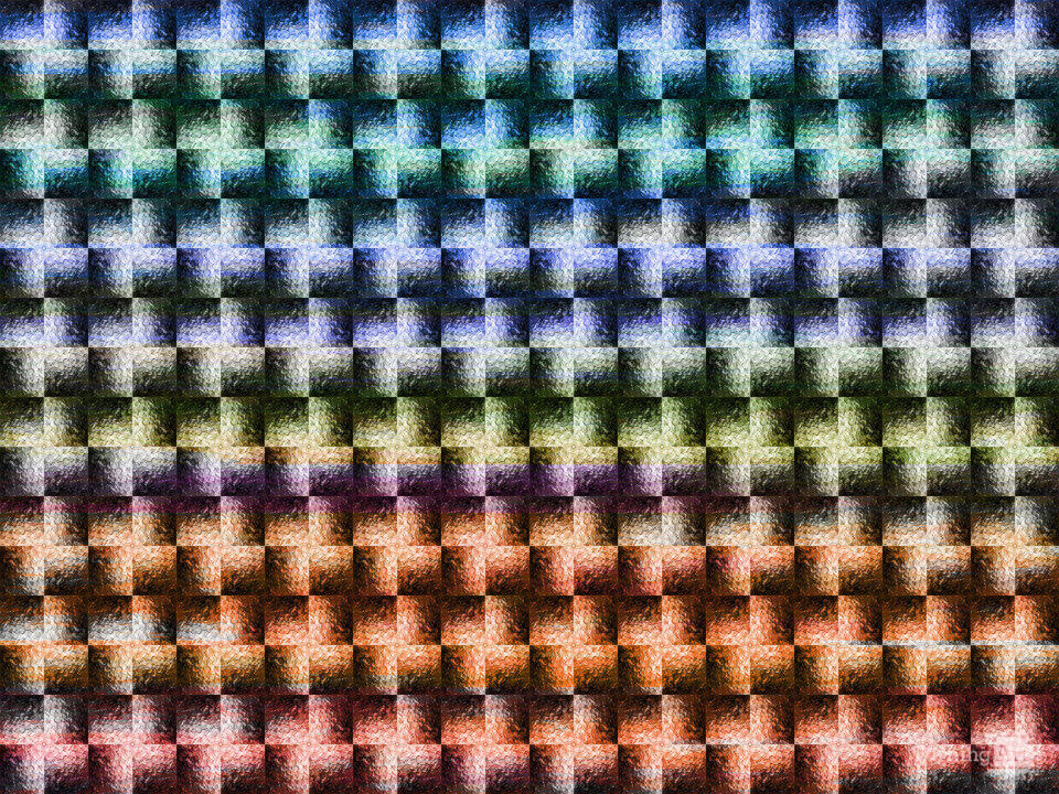 RAINBOW PINWHEELS 2 - COLORFUL SHAPES PATTERN