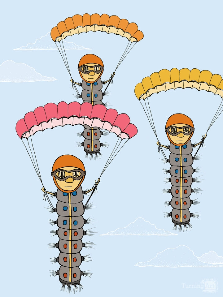  Caterpillars comin' in hot! 