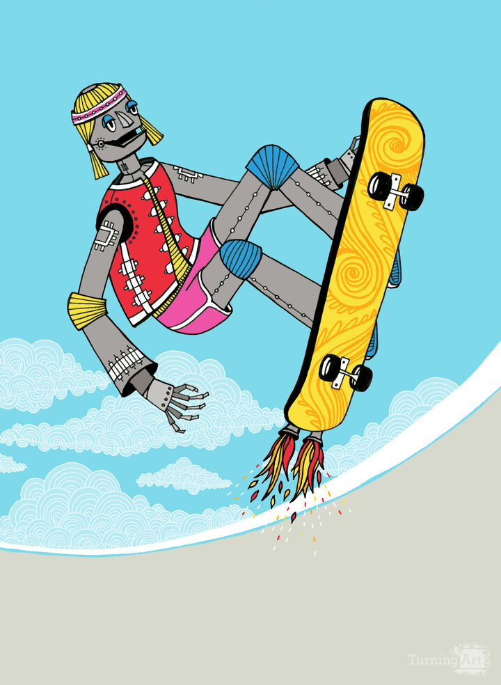 Robot Skater into the Bowl