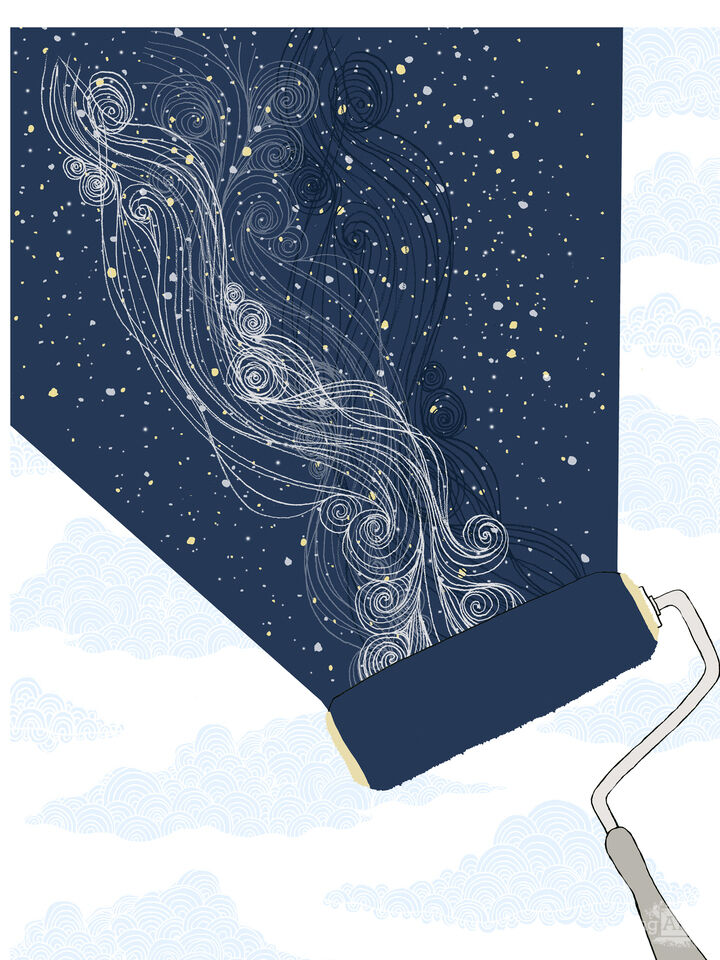 Constellation Milky Way Paint Roller