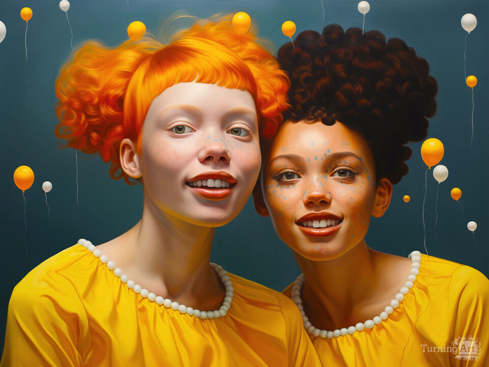 Lila and Bell at the Party