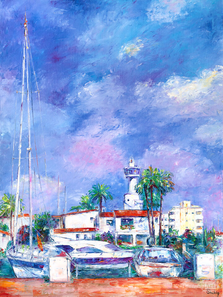 Street by the Sea. Empuriabrava