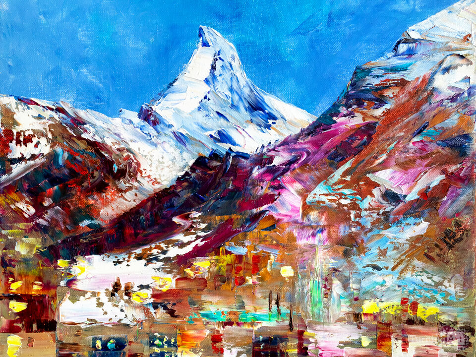 At the Foot of the Mountain Matterhorn.