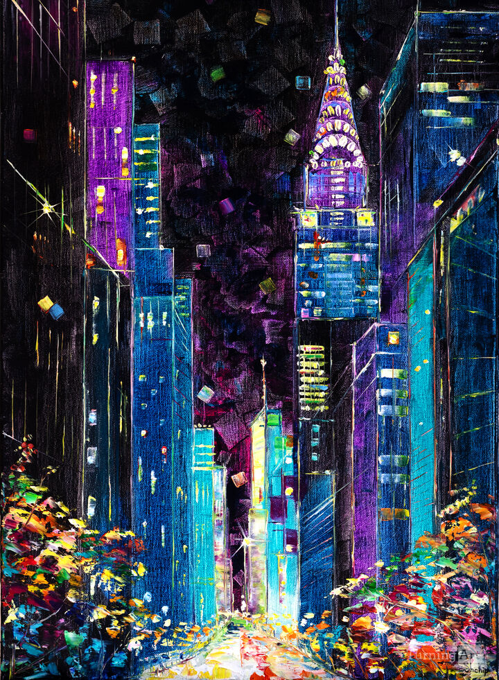 Purple Night in New York.