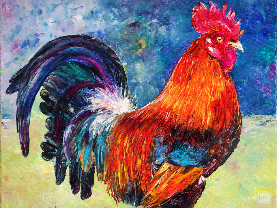 Rooster and Thistle.