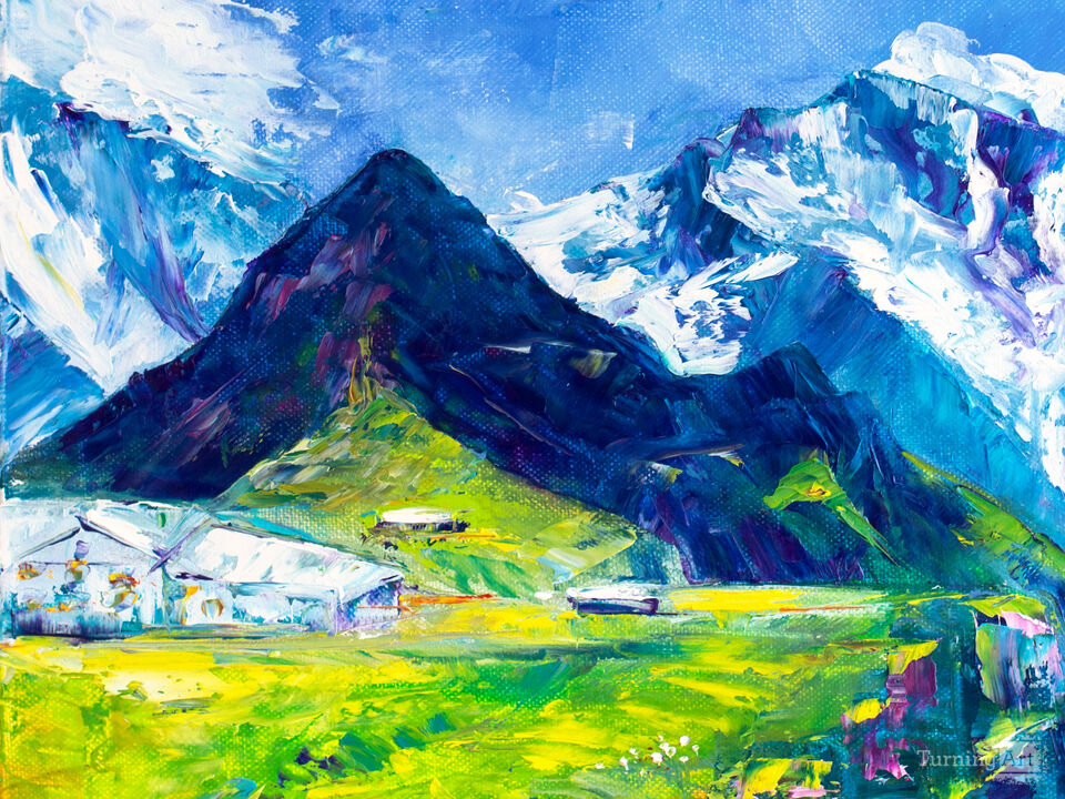 Männlichen. Swiss Alps.