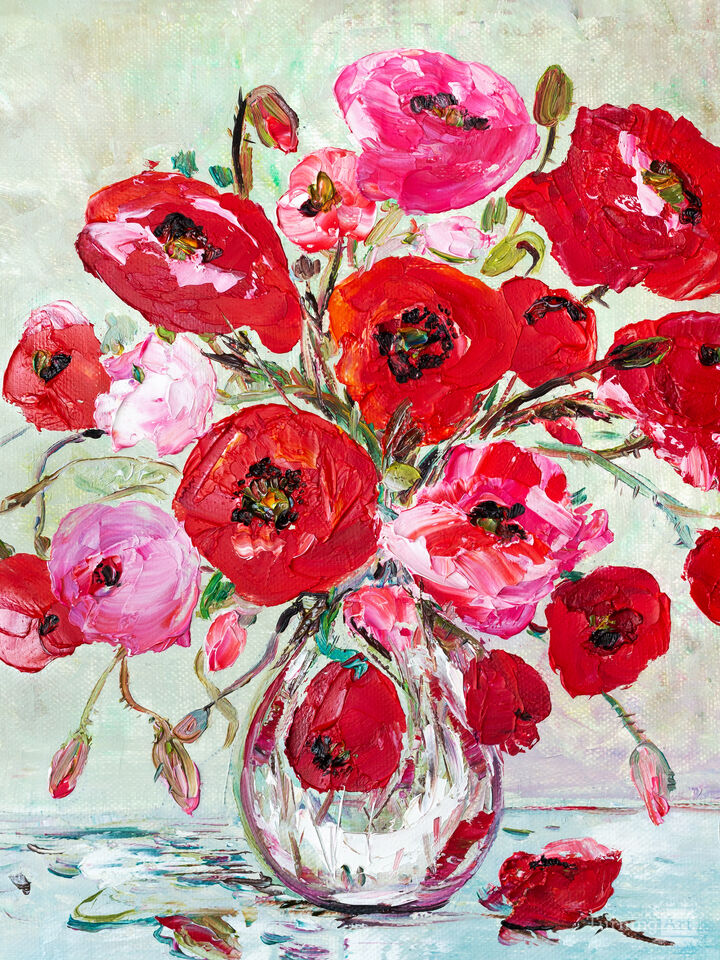 Bouquet Of Red Poppies.