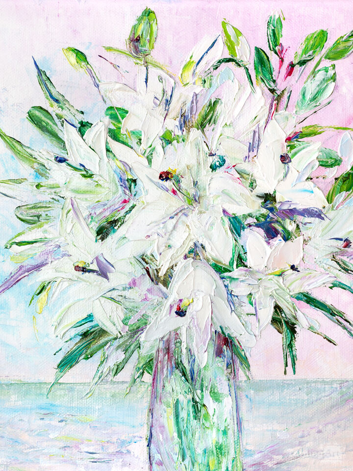 Bouquet Of White Lilies
