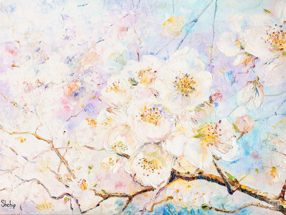 Apple Trees In Spring.